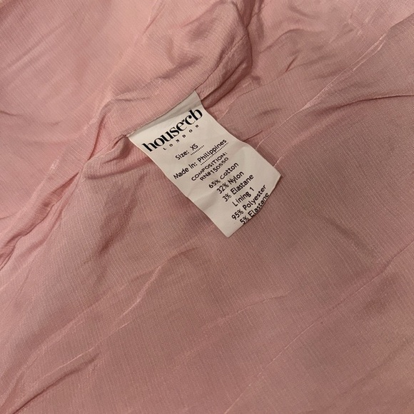 NWOT House of CB Pink Floral Tallulah Puff sleeves midi dress sz XS - Picture 9 of 10